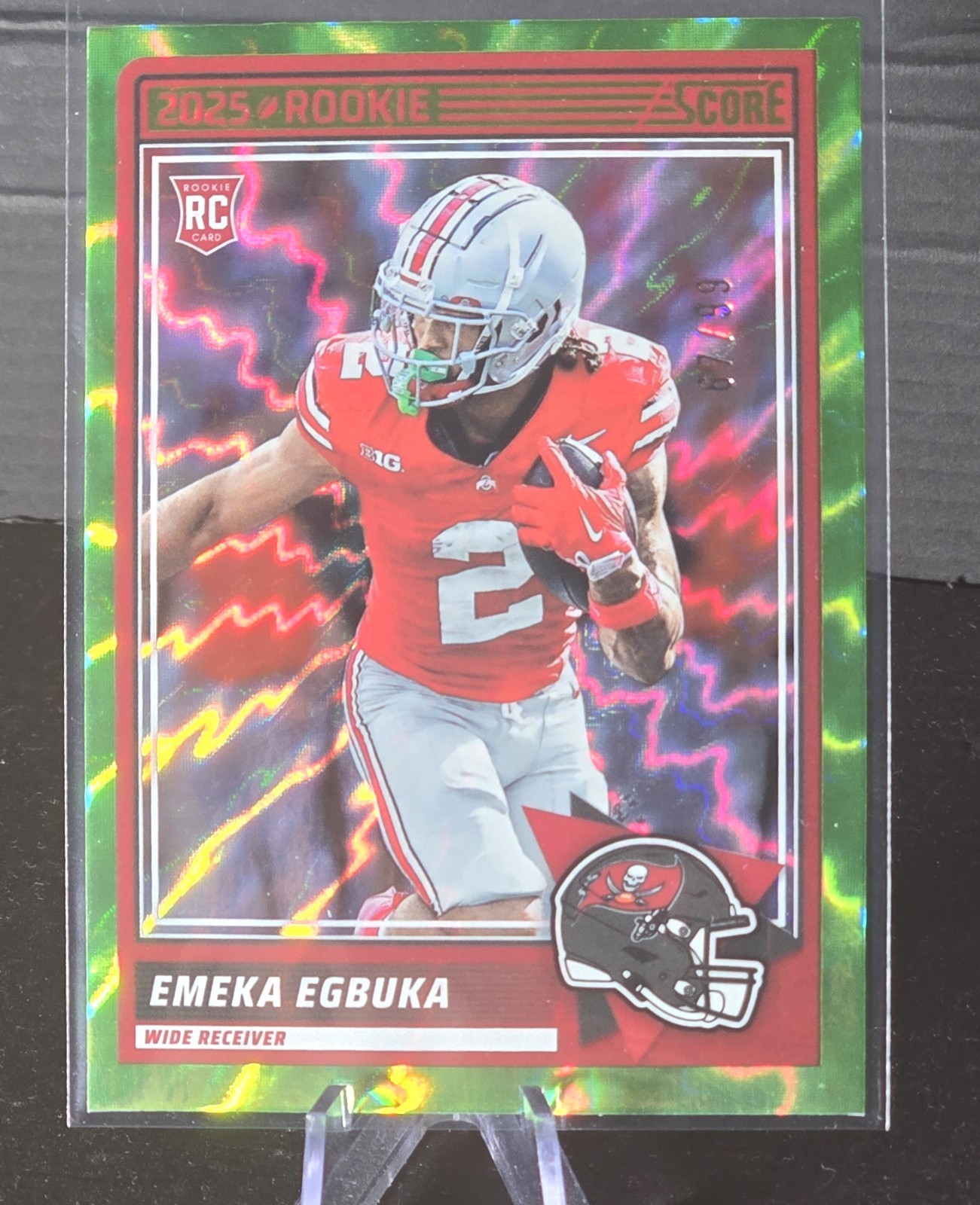 2025 Score Football Emeka Egbuka #2 Electric /99 (RC)