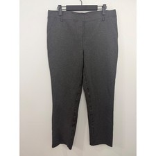 Quince Ultra-Stretch Ponte Straight Leg Pant Charcoal Gray Womens L LB24002
