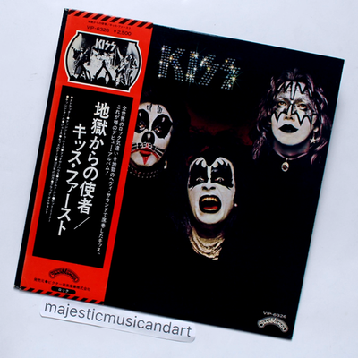 ORIGINAL WHITE LABEL PROMO KISS FIRST ALBUM VINYL LP NM KISSIN