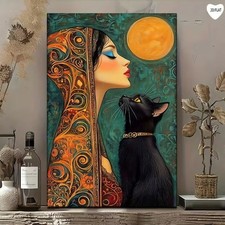 Leinwanddruck  Katze Orient Wandkunst Wanddekoration Wandbild Poster Plakat