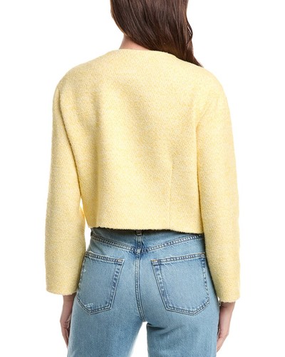 Maje Wool-Blend Blazer Women's Yellow 40 - Bild 2 von 3
