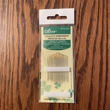 Clover ~ (235) - Gold Eye Embroidery Needles (No. 3-9)