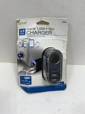 Custom Accessories Goxt 12 V Black Quad Charger For  1 pk