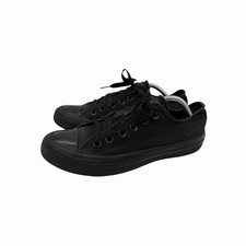 Converse Chuck Taylor All Star Low Triple Black Canvas Unisex Women s 6.5