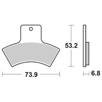 BeläGe Bremse SBS 755 Ats Polaris Trail Boss 2X4 325 2000 2002