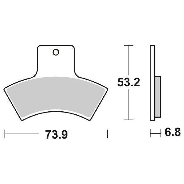 BeläGe Bremse SBS 755 Ats Polaris Trail Boss 2X4 325 2000 2002-image