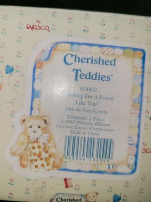 Cherish Teddies LOOKING FOR A FRIEND LIKE YOU Little Bo Peep Figurine #624802