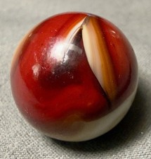 Christensen Agate Co CAC Bloodie Swirl Marble Mint - .640 Rare HTF