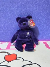 TY Beanie Babies Princess Diana Purple Bear 1997 Rare / Retired