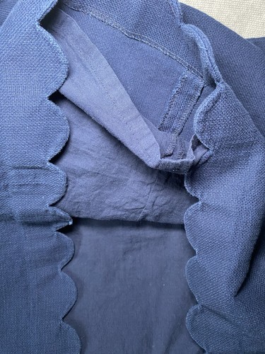 J Crew Damen Größe 2 dunkelblau ärmellos gewellter Saum Etuikleid - Bild 8 von 12