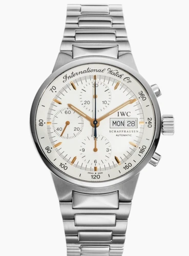IWC 39mm Schaffhausen GST Chronograph Steel White Dial IW370713 Automatic Mint