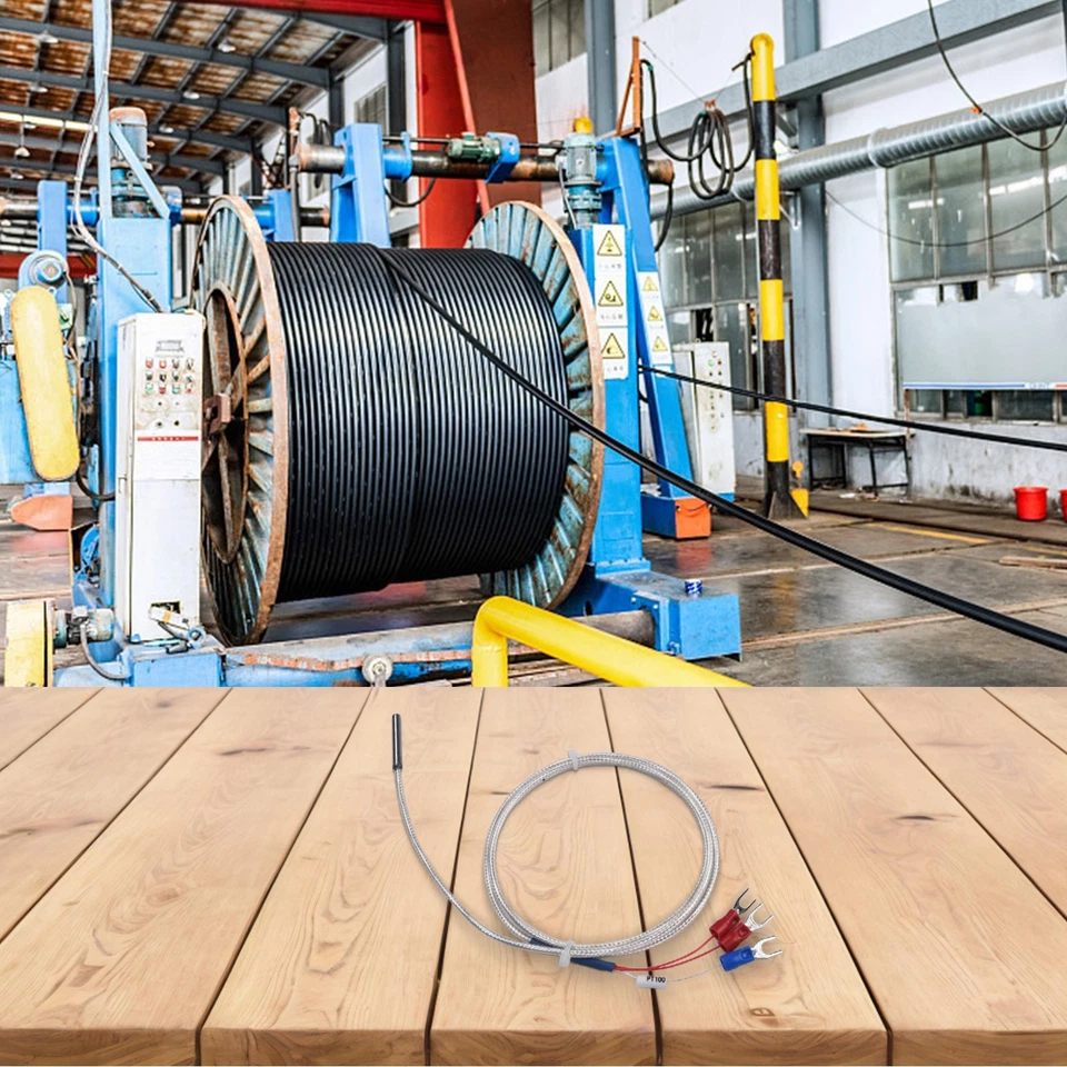 Practical PT100 Temperature Sensor Probe 3 Terminal 3 3ft Cable Length - Image 4 of 4