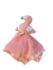 Cloud Island Pink Flamingo Lovey Satin Back Security Blanket 13" 2022 Target EUC