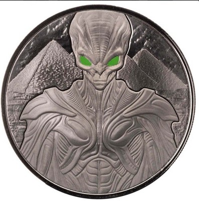 2025 RHODIUM Alien Architects ALPHA STRIKE 1oz 999 Silver BU Coin