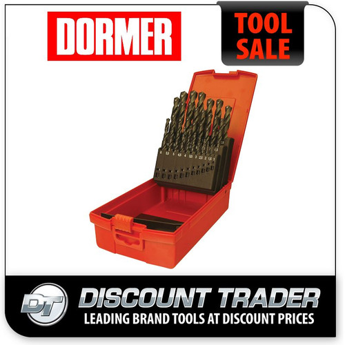 Dormer A190 No.18 29 Piece High Speed Steel Drill Set in Case Imperial