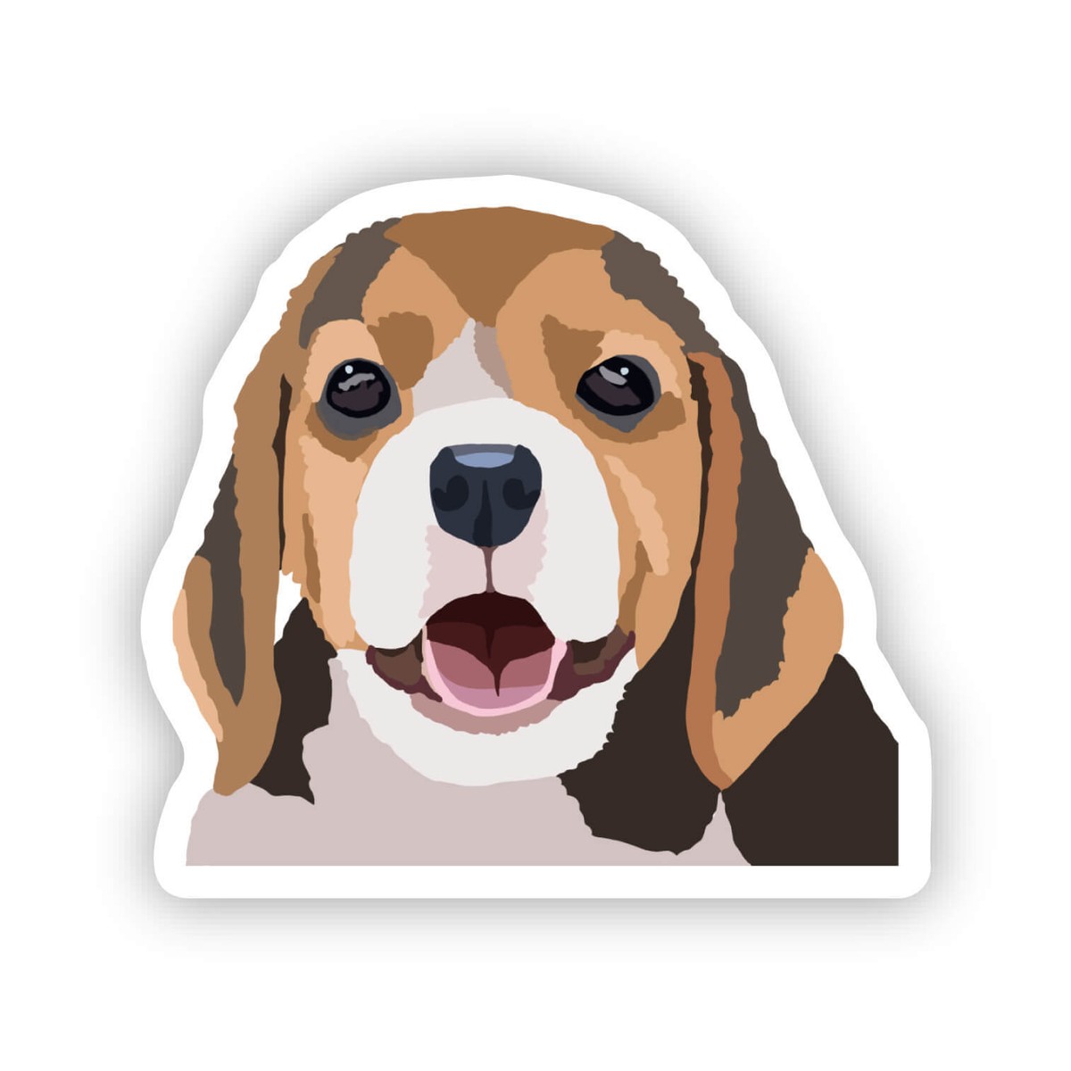 Beagle Dog Sticker Water Bottle, Laptop, Phone Case, Dishwasher Safe