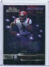 2021 Wild Card Alumination Protostar Purple Jaycee Horn Rookie 16/20. rookie card picture