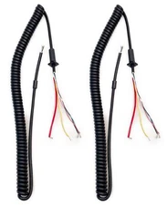 2 Lot Workman MIL10 CB Radio Microphone Replacement 6 wire Cord-Astatic & others