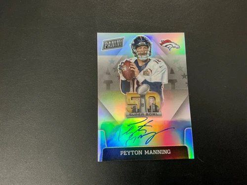 2021 PANINI PRIZM SUPERBOWL 50 X ON CARD AUTO PEYTON MANNING SSP BRONCOS GREAT