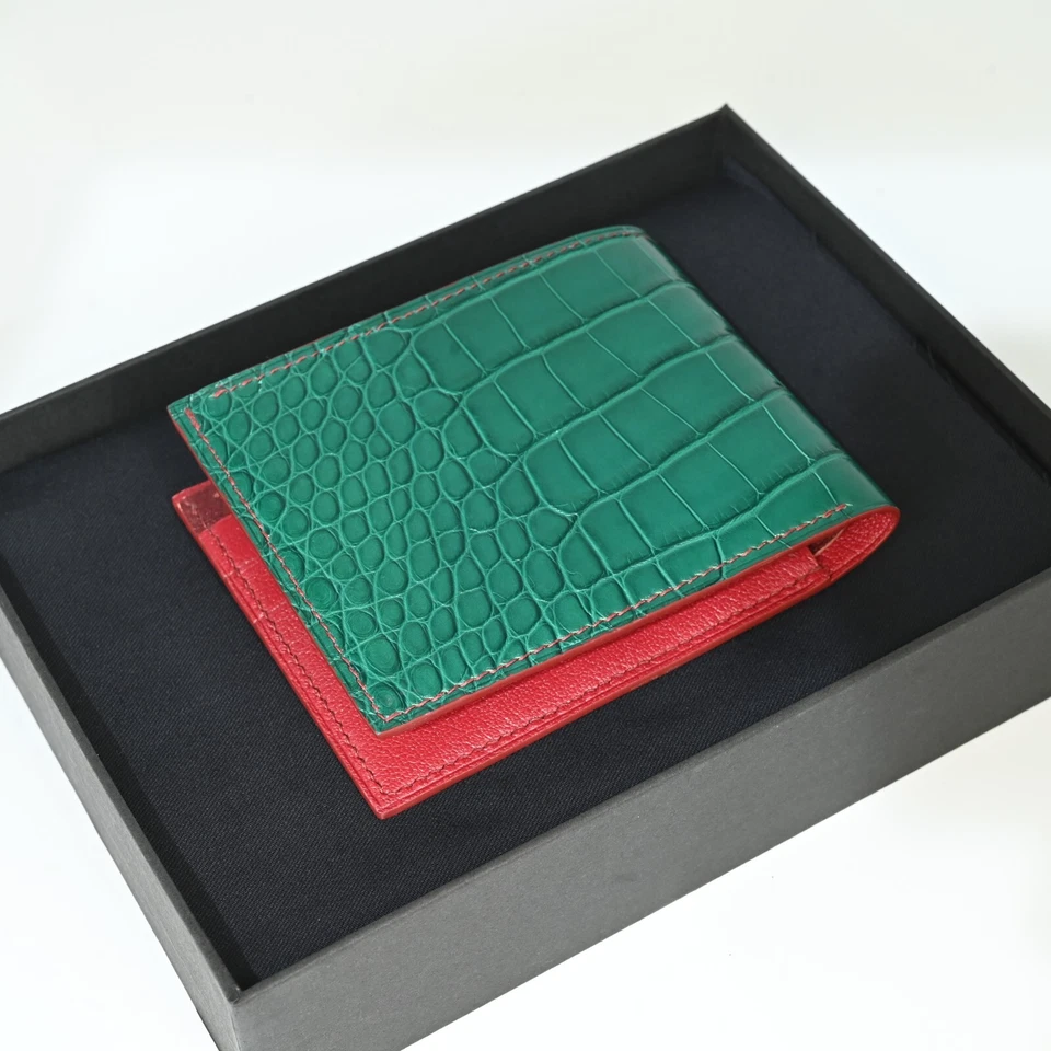 Cartera cocodrilo verde Foto 2 de 4
