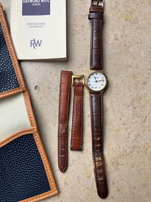 VINTAGE RAYMOND WEIL DAMEN UHR VERGOLDET QUARZ 5342
