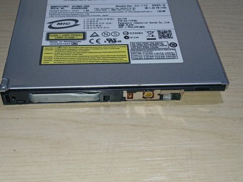 ✔️PANASONIC UJ-110 SLIMLINE IDE LAPTOP BLU-RAY DVDRW BD-ROM DRIVE DELL OEM - Afbeelding 2 van 5
