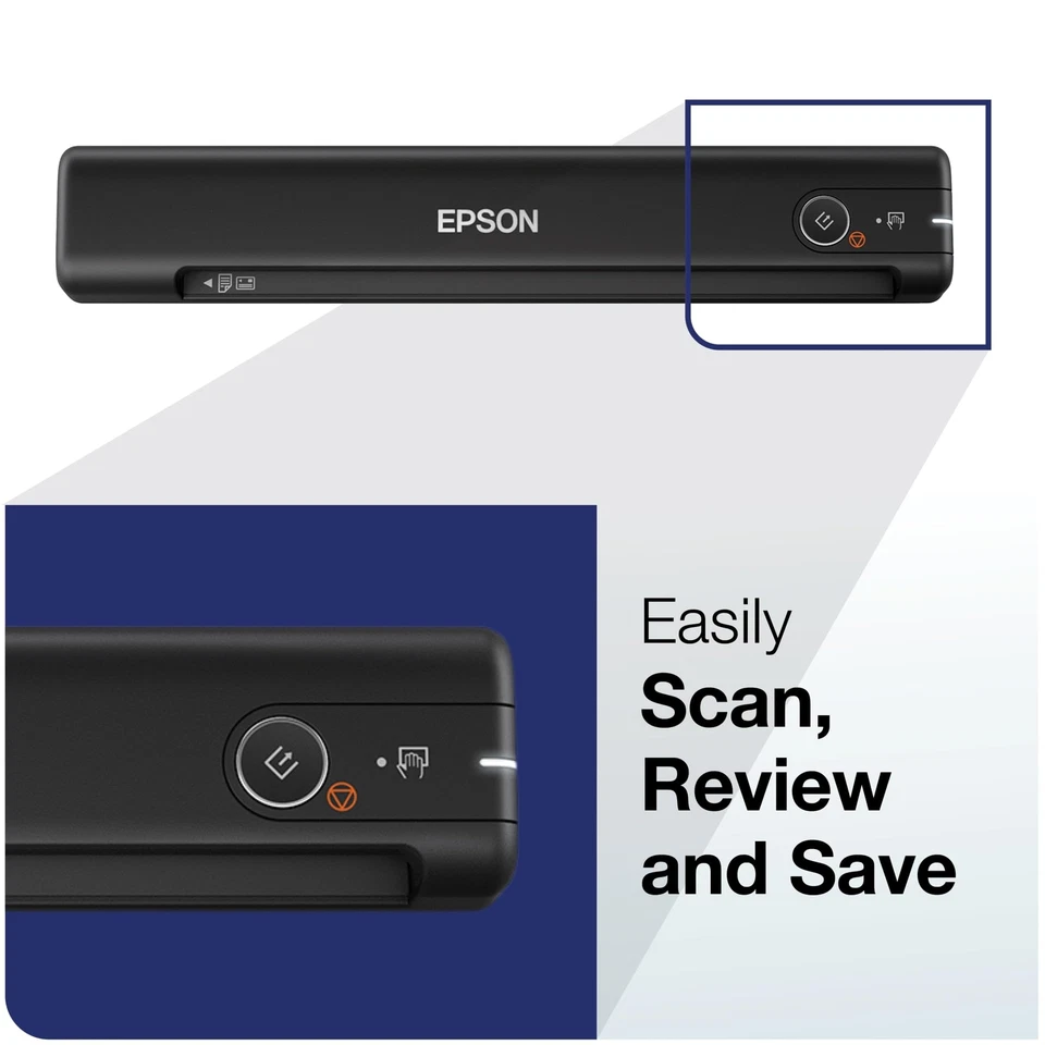 Epson WorkForce ES-50 Portable Document Scanner Fast 5.5 Sec Scan Speed - Image 4 of 4