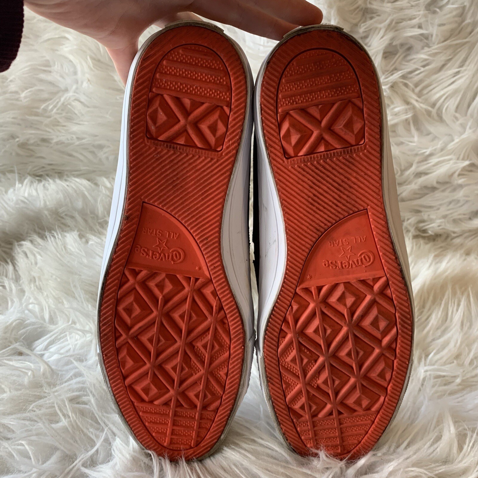 converse with lunarlon brown leather skate shoes cons… Gem