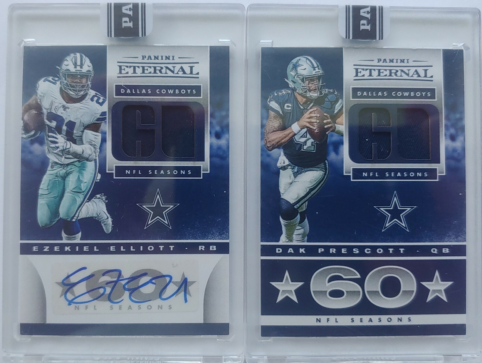 DALLAS COWBOYS 2019 PANINI ETERNAL 60th Anniversary AUTO RELIC set 20 ...