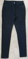 Women's black wash  skinny fit jeans trousers bottoms pants size 12 W30" L29"