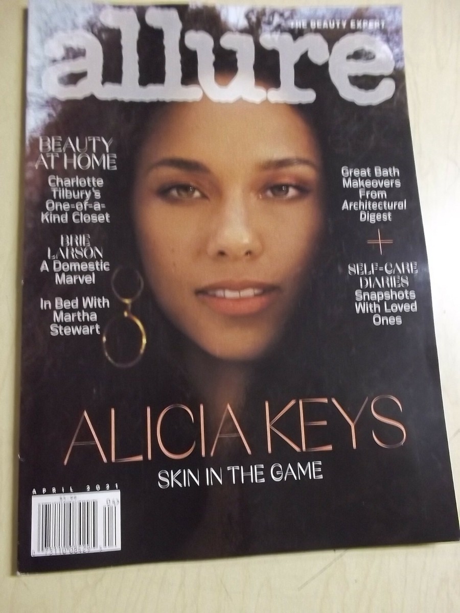 april 2021 Allure Alicia Keys on cover + Brie Larson 