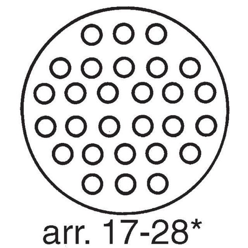 CONNECTOR Amp TE TYCO 206038-1 CPC 28 pin Circular Connector mil-spec military - Picture 2 of 2