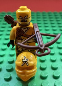 Lego Ninjago Skylor Minifigure yellow Ninja w/ 2 weapon from 70746 New