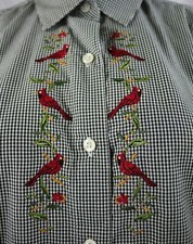 Orvis Embroidered Birds Women's Long Sleeve Tops & Blouses Size 6