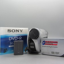 Sony Handycam DCR-DVD105E Handheld DVD Camcorder Silver Tested