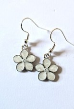 Pretty oil drop flower earrings in a choice of 6 different colours, gift, summer