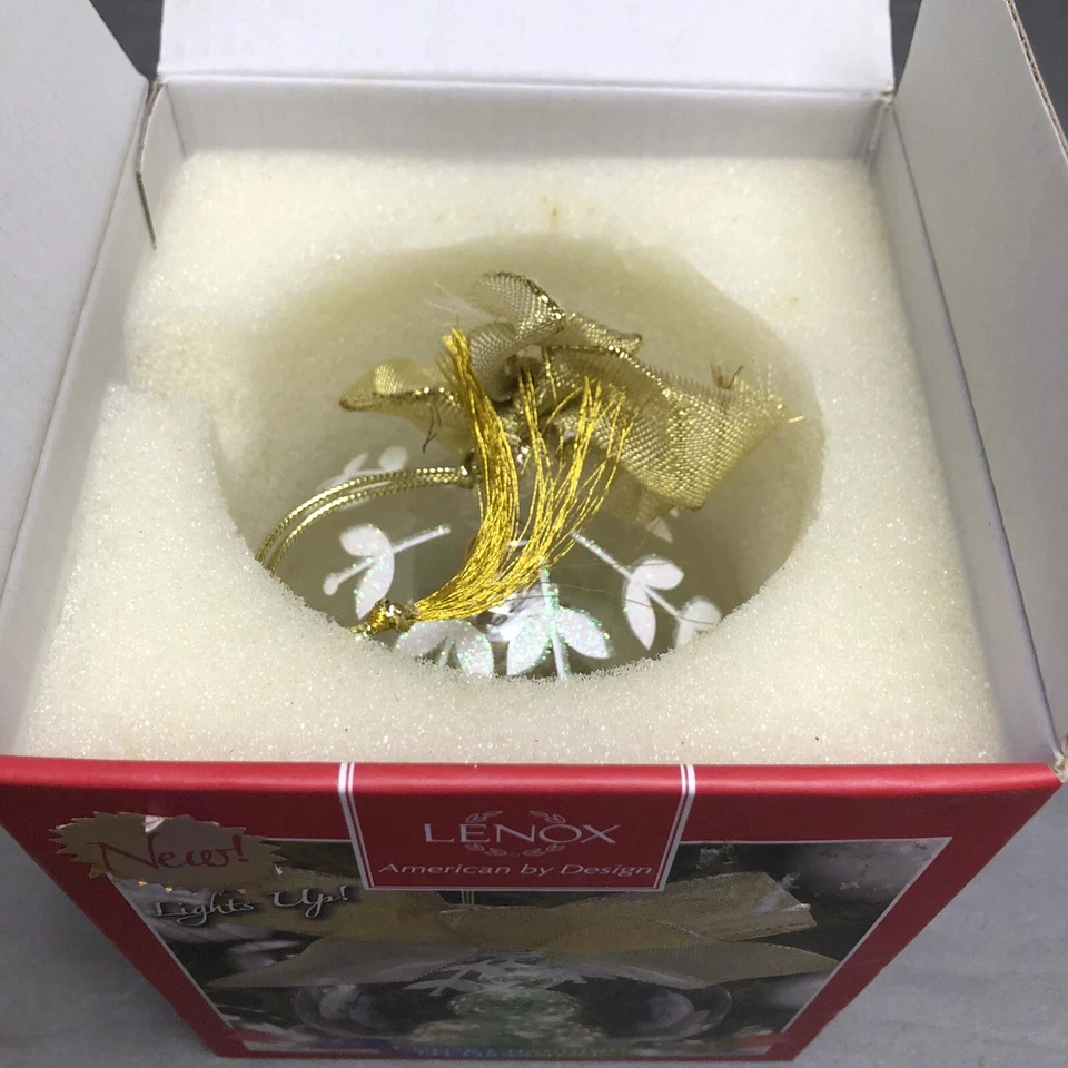 Lenox Bola Maravilla Navidad Muñeco de Nieve Adorno Vidrio No Probado * Vacaciones Foto 3 de 4