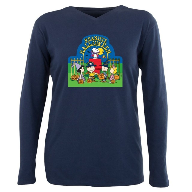 CafePress The Peanuts Gang Halloween T Shirt Plus Size Long (351491230) eBay