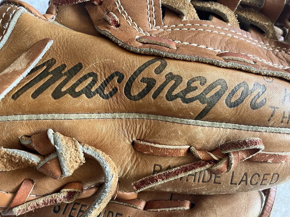 Guante de béisbol de cuero MacGregor K2397 Willie Randolph Pro Mag - lanzamiento a la derecha Foto 3 de 4