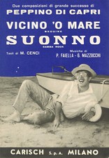SPARTITI_2 Grandi Successi di Peppino Di Capri_VICINO 'O MARE_SUONNO_Carish 1961
