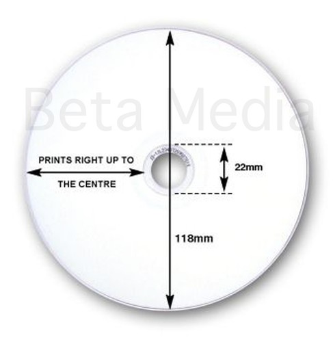 25 x RITEK 8.5GB DVD+R DL Dual layer 8X - Full Hub Printable DVD Discs ...