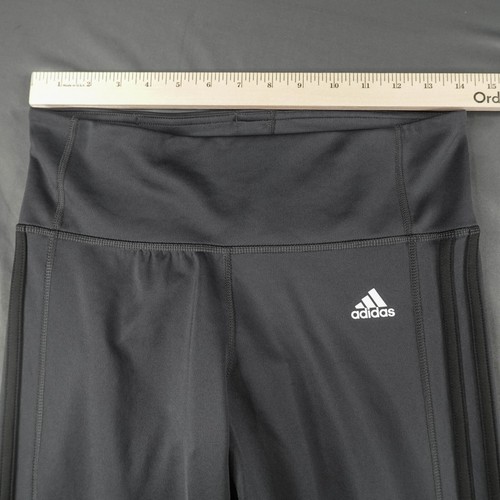 Adidas Damen Leggings Hose Medium Grau Athleisure Athletic Gym Run Yoga Full - Bild 10 von 14