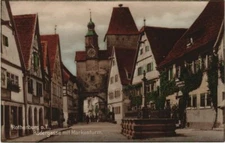 Old postcard postcard Rothenburg Rodergasse with Markusturm GERMANY (1076353)