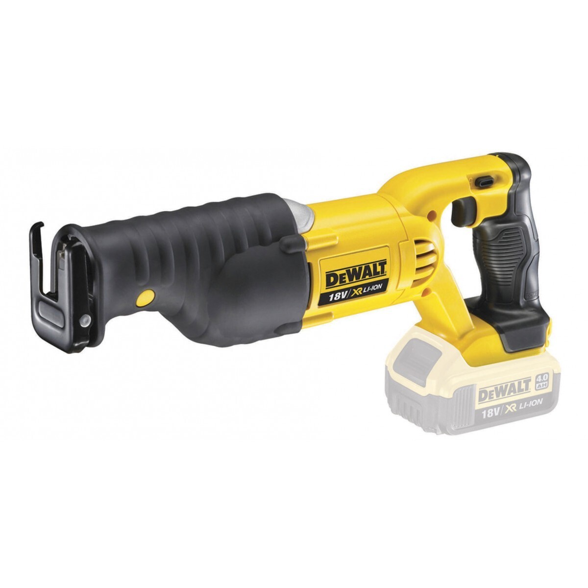 DeWALT DCS380N, Schwarz, Gelb, 2,86 cm, Akku, Lithium-Ion (Li-Ion), 18 V, 2,7 kg - SOLO - Bild 2