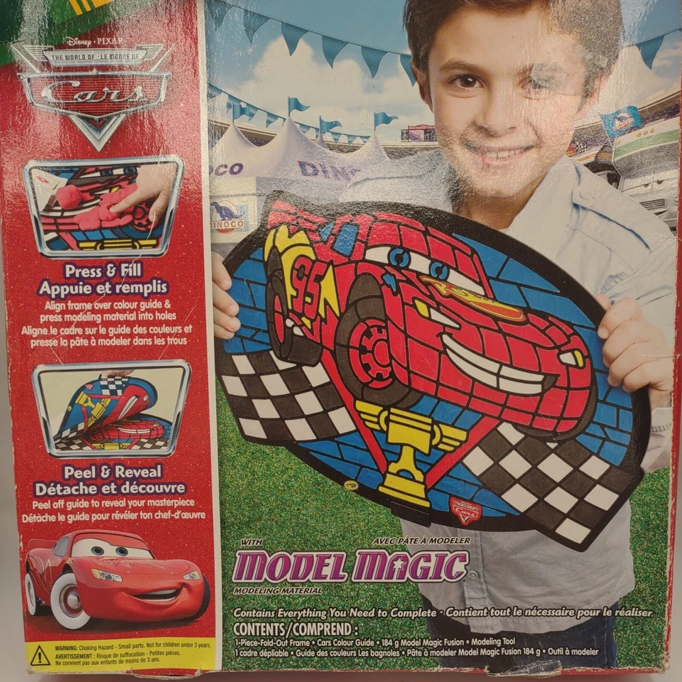 CRAYOLA Disney Pixar Cars Color Fillz MODEL MAGIC mosaic art lightning McQueen - Image 2 of 4
