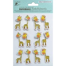 Stickers 3D Little Birdie Cute Doodle Giraffes Flowers Smiles Repeats