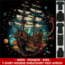 Nave Spaziale Fantasia Galeone Vela Marinaio Uomini Donne Bambini Unisex