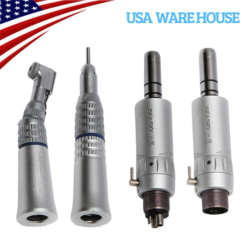 Dental Slow Low Speed Contra Angle /Straight Handpiece /Air Motor 2/4Hole E-type - Picture 22 of 165