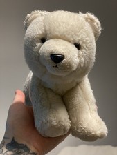 Vintage Aurora World Polar Bear cub B A Plush realistic lovey stuffed animal