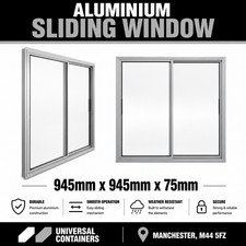 Sliding Window Aluminium for Shipping Containers, Extensions, Garage, Partitions
